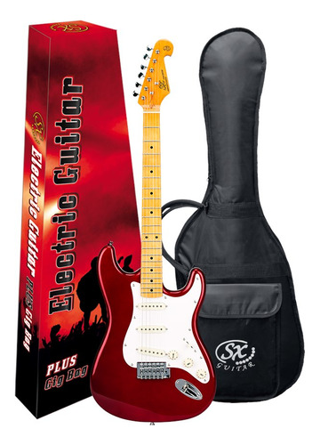 Sx Sst57+ Guitarra Eléctrica Stratocaster Con Funda Colores