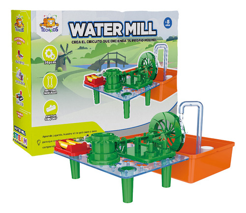 Juego De Ciencia Circuito Molino De Agua Techkids