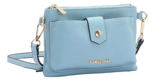 Bolsa Feminina Chenson Linha Transversal 3484300 Cor Azul-aço