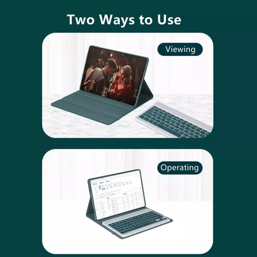 Funda For Teclado Y Ratón For Lenovo Tab M10 Fhd Plus De