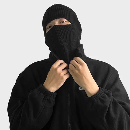 Gorros De Máscara 2 Em 1, Ajustáveis, Tricotados Para O Inve