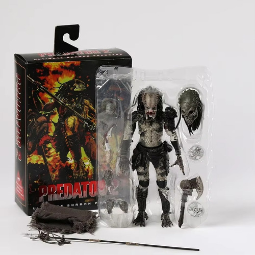 Figura De Acción Neca Ultimate Shaman Predator, Modelo De Ju