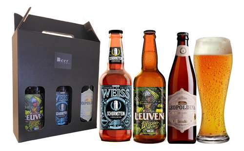 Kit Cerveja Artesanal De Trigo (weiss) E Copo Weiss