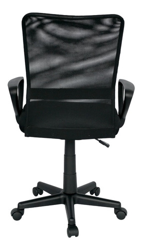 Imagen 7 de 7 de Silla De Oficina Baraya Giratoria Negra Ergonómica