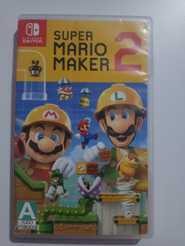 Caja Sola Sin Juego De Super Mario Maker 2 Nintendo Switch 