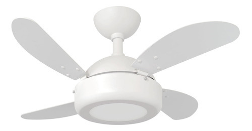 Ventilador Lux Led 6000k Mini Branco 4p Bco 110v+controle