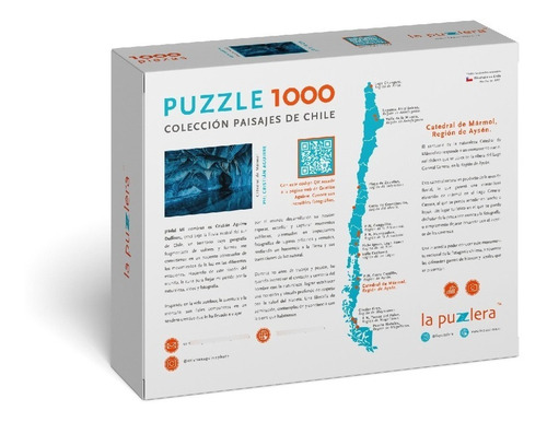 Imagen 3 de 4 de Puzzle 1.000 Piezas Catedral De Mármol Paisajes Chilenos