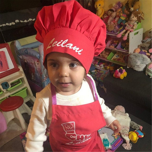 Delantal De Cocina Personalizado Para Niños Chefs Color Mat 