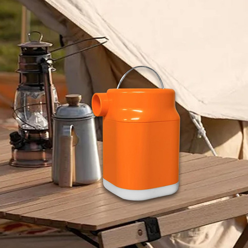 Potente Inflador Eléctrico Para Actividades Al Rojo Naranja