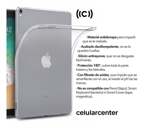 Imagen 5 de 6 de Protector Para iPad 9 8 7 6 5 4 3 2 Case Silicón Funda 10 11
