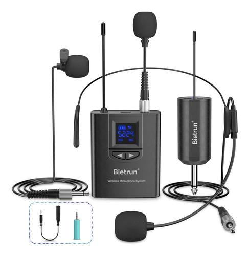 Uhf - Sistema De Micrófono De Solapa Inalámbrico Lavalier, M