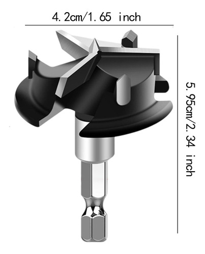 Broca De Perforación De De Vástago 59,5 Cm Negro