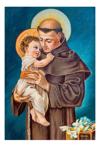 Póster Decorativo Antonio De Padua Basílica De Santa Maria