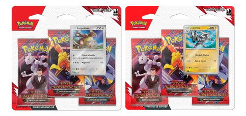 Pokémon Triplo Rivais Predestinados Kangaskhan E Zebstrika
