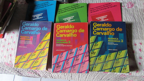 : Química Moderna Coleção Completa Com 6 Volumes Autor: Geraldo Camargo De Carvalho (Usado)
