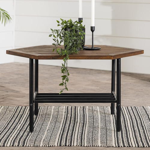 Azwpeahexctdb Auckland - Mesa De Café Hexagonal Exteri...