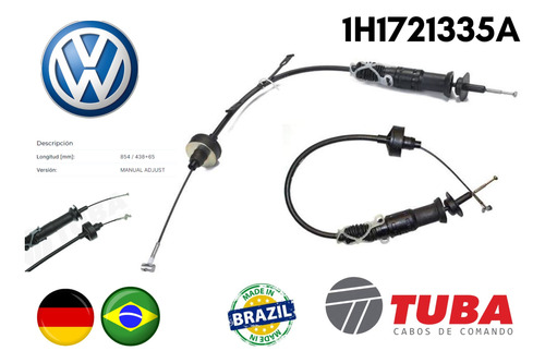 Guaya De Embrague Croche Graduable Vw Golf Jetta Vento 