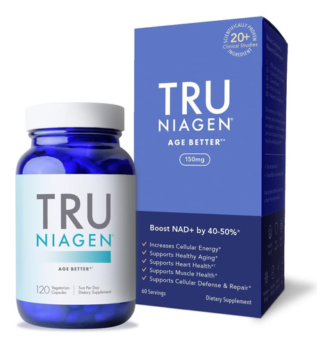 Tru Niagen Nad + Suplemento Potenciador De Nicotinamida Ribo