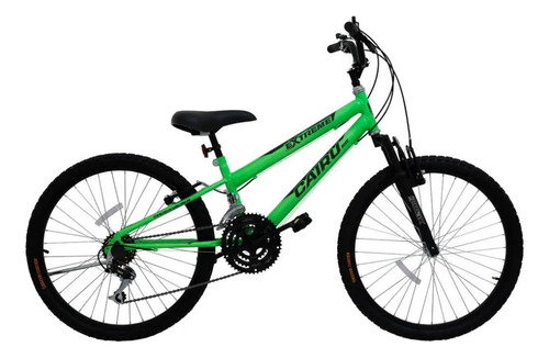 Bicicleta Aro 24 Cairu Extreme 18v Suspensão - Verde Neon
