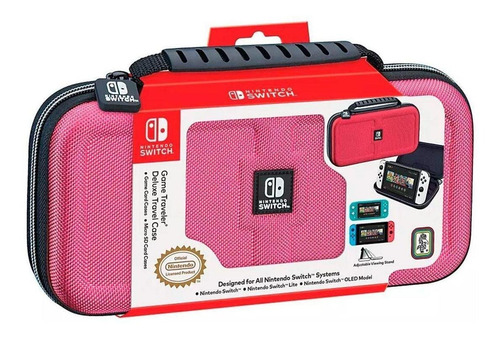 Estuche Game Traveler Deluxe Pink Black Nintendo Switch Oled