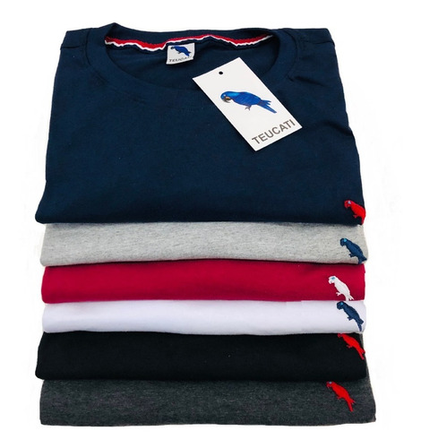 Kit 5 Camisetas Basica Masculina + 1 Camisa Brinde Total 6