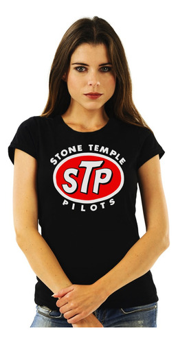 Polera Mujer Stone Temple Pilots Logo Rock Impresión Directa