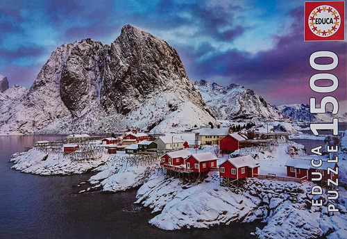 Puzzle Rompecabezas Paisaje Nevado Noruega Educa 1500 Piezas
