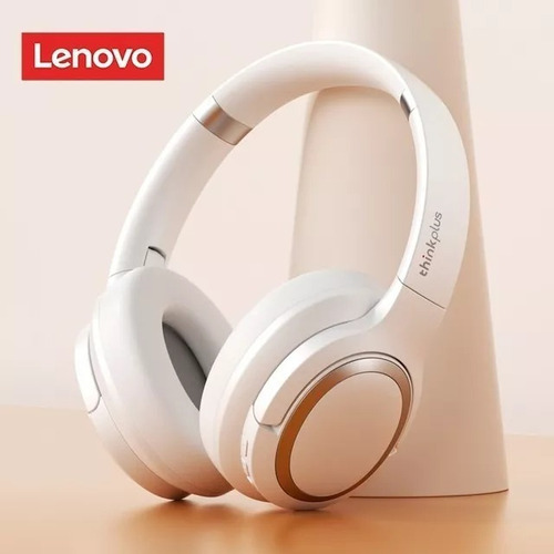 Audífonos gamer inalámbricos Lenovo Earphones TH40 TH40 blanco con luz LED