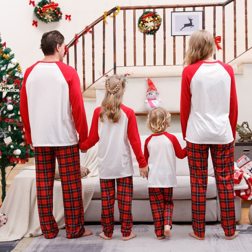 Traje Pijama Para Adultos Y Niños Día De Navidad,4pcs,type J