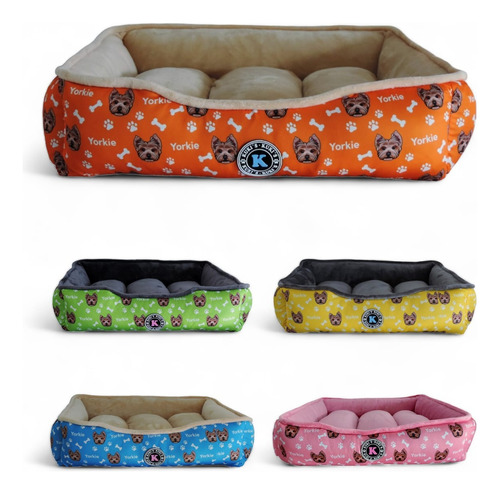 Cama Para Perros Personalizada Raza Yorkie