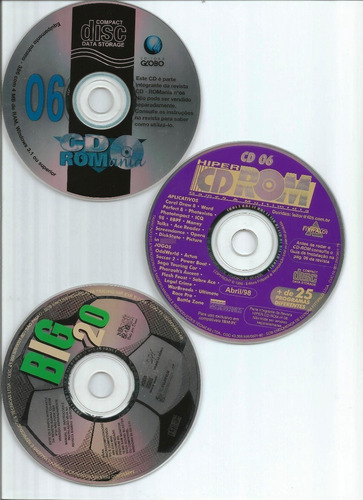 Bk9240 3 Cds De Jogos Para Pc Originais Big/cdrom/hipercdrom