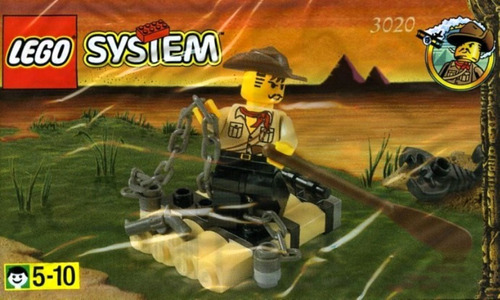Lego System Adventurers / Desert Jones´ Raft Set # 3020