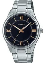 Comprar Reloj Casio Mtpv005 Hombre Acero Azul Blanco Full Color de la correa Plateado Color del bisel Plateado Color del fondo MTP-V005D-1B5