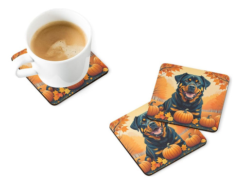 Posavasos De Espuma De Otoño Rottweiler