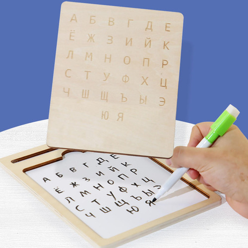 Tablero De Rastreo De Letras De Madera, Herramienta De