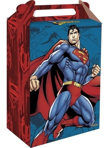 Caixa Surpresa Festa Superman - 8 Unidades - Festcolor