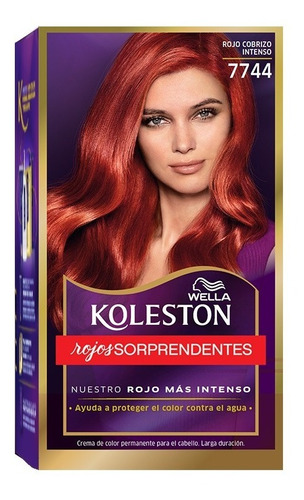 Tintura Wella Koleston Kit Rojo Cobrizo Intenso 7744