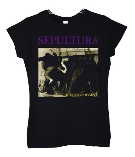 Polera Mujer Sepultura Refuse Resist Metal Abominatron