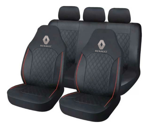 Cubreasiento Funda Ecocuero Renault Integrado Bordado