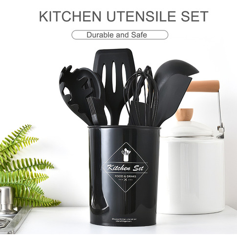 Juego De Utensilios De Cocina De Silicona Antiadherente De 1