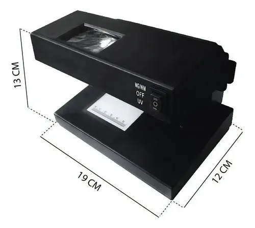 Probador Detector Billetes Falsos Luz Uv Y Lupa Ad-2138 110v