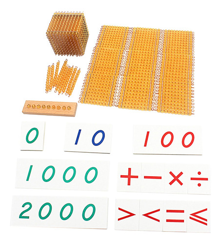 Material De Matemática De Contas, Brinquedos De Dourado