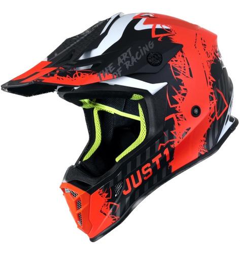 Capacete Just1 J38 Mask Laranja Motocross Trilha  Bmx