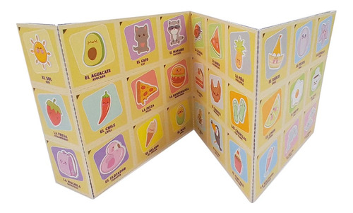 Memorama Loteria Cute Bilingue Juego Memoria Kawai