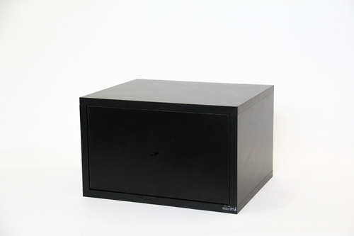 Mesa De Noche/luz Flotante Moderna Limye Linea Total Black