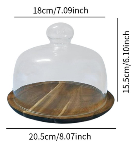 Soporte Para Tartas Con Cúpula De Cristal, Soporte Para M