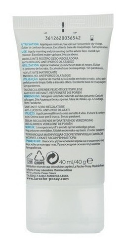 Crema Mat La Roche-Posay Effaclar día/noche para piel grasa de 40mL/40g