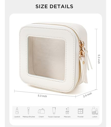 Bolsa De Maquillaje Transparente, Organizador De Viaje Tsa