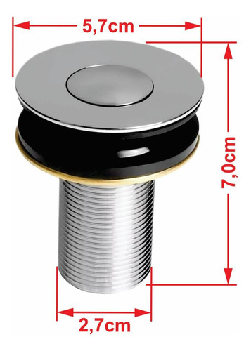 Cuba Banheiro Q44 C/torn Link E Válv Click V2 + Sifão E Flex Cor Bege