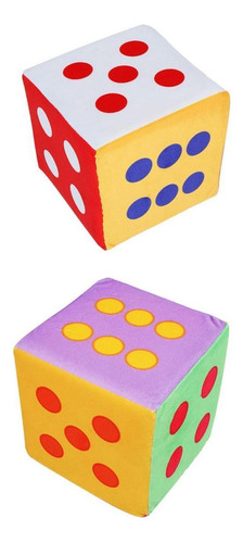 2x Juego De Dados De Espuma Jumbo Carnival School Supplies 6